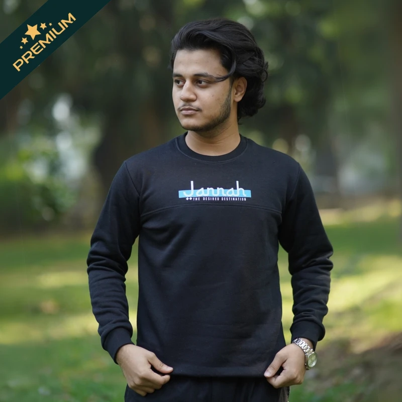 Mens Solid Sweatshirt | Jannah